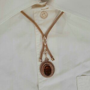 Rare sarah coventry vintage western coastal cowgirl gold plated pendant necklace